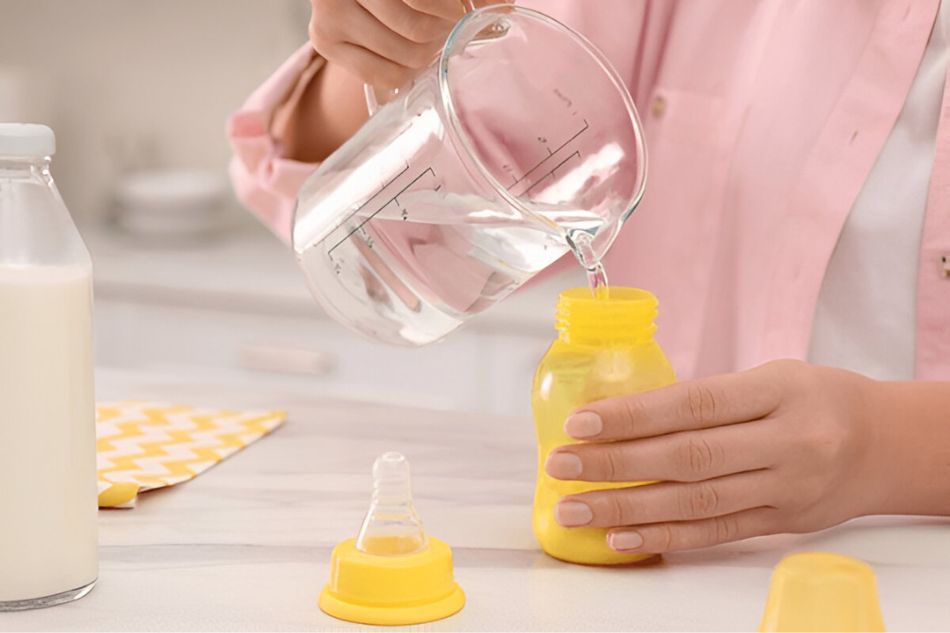 Loại nước nào không nên dùng để pha sữa công thức?